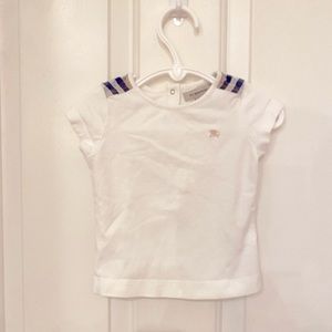 Burberry Cap Sleeve Tee